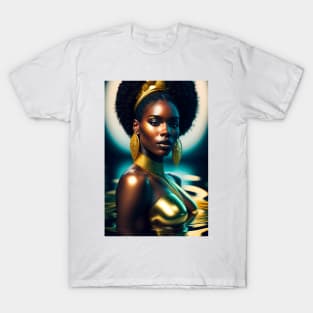 Black History Month Melanin Black Women Afro T-Shirt